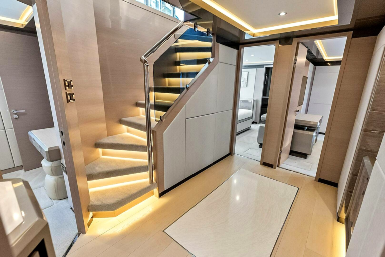 Ocean Alexander Interior Stairs Web 768x513